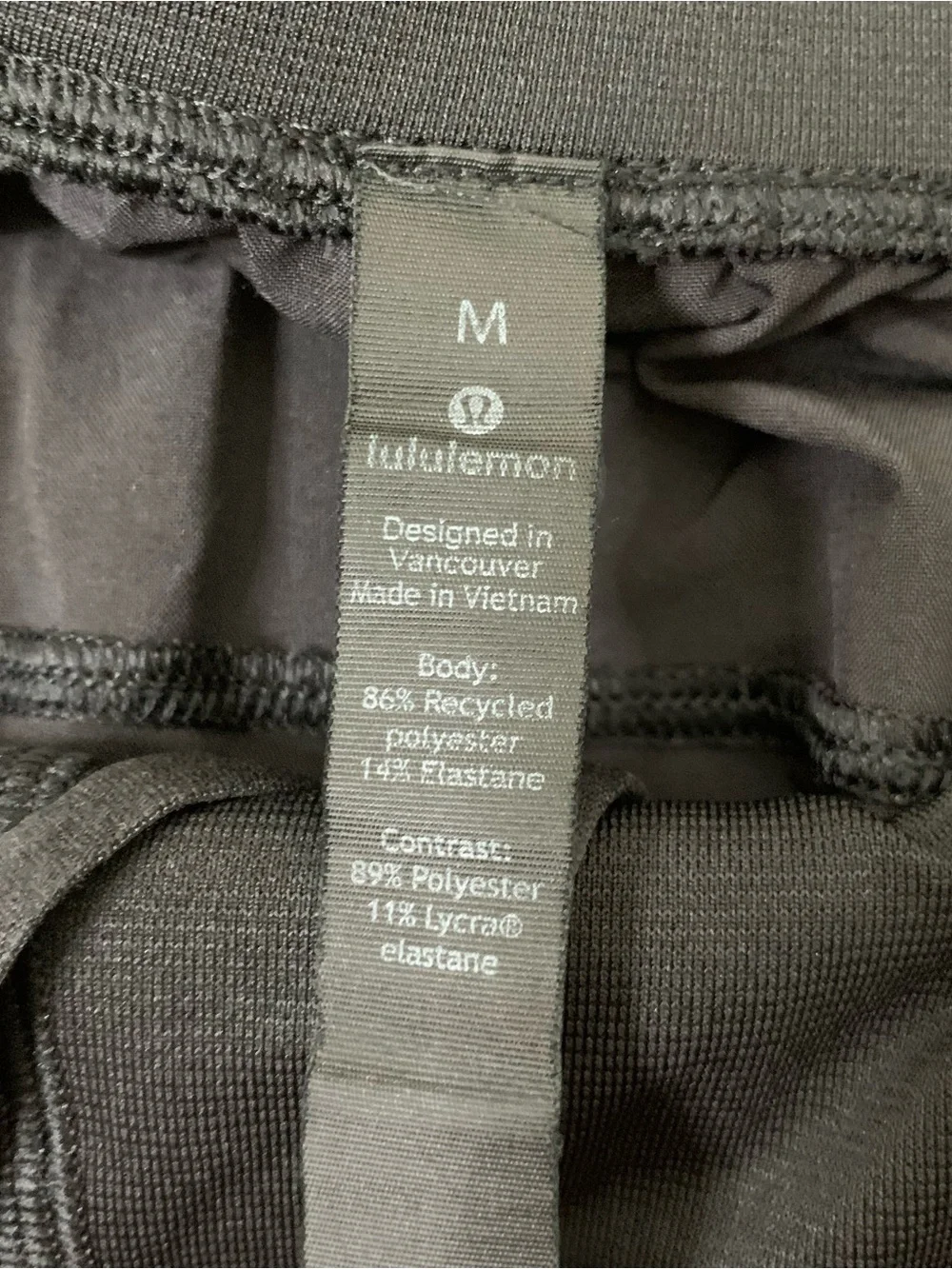 Lululemon Mens black T.H.E linerless shorts 9” M